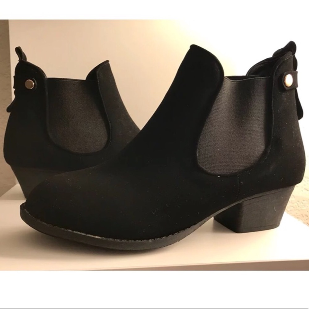 Black ankle booties